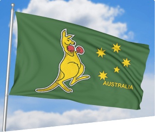 Boxing Kangaroo Flag Special - cmflags.com